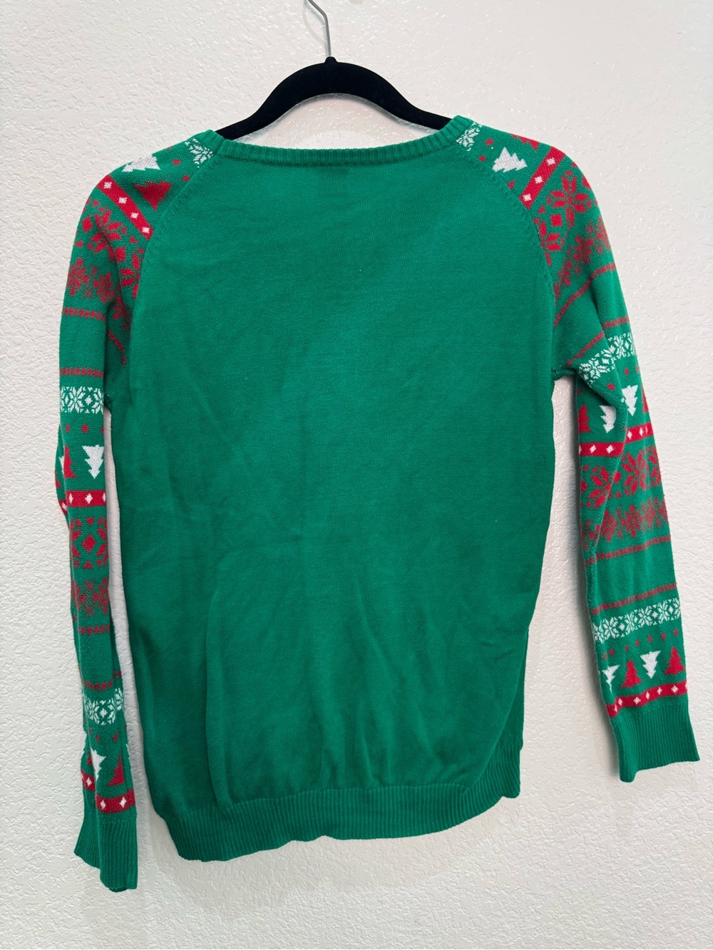 Ugly Christmas Sweater Kids XL 14-16 Green Gingerbread Man Oh Snap Holiday - Picture 5 of 5